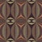 Earthy colours retro sixties geometric seamless pattern in variegated brown tones. Modern vintage geo woven textile