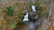 Eas Chia Aig Waterfalls Along the Shore of Lock Arkaig in Scotland