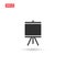 Easel canvas icon vector design isolated 3