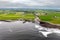 The Easky pier, Castle and river mouth in County Sligo - Republic of Ireland