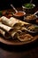 East African chapati rolls - a combination of spiced fillings encased in soft, thin layers of bread