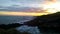 East coast of Scotland rocky shore sunset - mobile phone photography