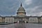 East front of the United States Capitol on a cloudy day