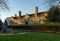 EAST GRINSTEAD, WEST SUSSEX/UK - JANUARY 15 : Evening sunlight on Sackville College in East Grinstead on January 15, 2019