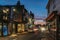 EAST GRINSTEAD, WEST SUSSEX/UK - JANUARY 4 : View of the town centre at night in East Grinstead on January 4, 2019. One