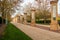 East Lansing MI - May 16 2023: Row of posts at MSU showing the Michigan State University patrons