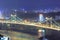 East overlook the haicang bridge at night