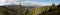 East panorama view from hillside of Rovienky in Nizke Tatry mountains