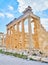 East porch of Erechtheion at Athenian Acropolis. Athens, Greece.