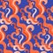 East sea curls pattern seamless