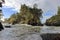 East Sooke Regional Park, Vancouver Island, Dramatic Waves crashing into Sheltered Cove near Cabin Point, British Columbia, Canada