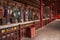 East veranda Leshan City, Sichuan Qianwei Qianwei Temple Great Hall on both sides of a plastic statue of Confucius in the West 72