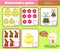 Easter activity. Counting educational children game. Mathematics activity for kids and toddlers. How many objects. Study math,