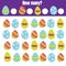 Easter activity. Counting game. How many objects task. Educational children game, learning mathematics