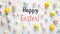 easter background that reads HAPPY EASTER, easter ideas