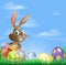 Easter background scene