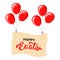 Easter balloon banner