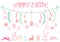 Easter banner, vector set