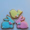 Easter bird and bunny festive sweet gingerbread cupcake, cookies.