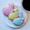 Easter bird festive sweet gingerbread cupcake, cookies.