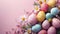 Easter Bliss: Colorful Egg Banner for a Festive and Joyful Celebration