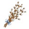 Easter bouquet from twigs easter blossom willow tree