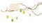 Easter Branches - with Easter Eggs, Blank Sign / Card