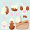 Easter bunnies love easter eggs!