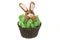 Easter bunny cupcake