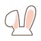 easter bunny ears icon