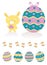 Easter Bunny and easter eggs