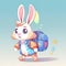 Easter Bunny Egg Hunt: Follow the Endearing Journey of a Cute Bunny in Pursuit of Colorful Easter Treasures