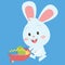 Easter bunny style character illustration