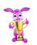 Easter bunny with trophy