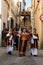 Easter celebration parade in Jerez, Spain