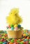 Easter chick cupcakes