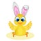 Easter chick and rabbit ears