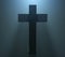 Easter Christian Cross silhouette