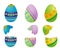 Easter colored eggs