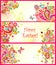 Easter colorful banners