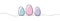 Easter continuous line eggs