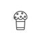Easter Cupcake line icon