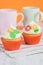 Easter cupcakes decorated with flowers