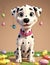 Easter Dalmatian Puppy,generative ai