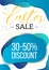 Easter Day sale banner concept, abstract dual-gradient forms on background