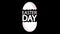 Easter day typography in eggshell