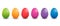 easter, decoration.Humble Easter eggs. Made in various colors and patterns.