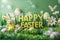 Easter easter egg hunt prizes Eggs Easter cards Basket. White easter favor boxes Bunny easter cherry blossom Artistic greeting