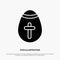 Easter Egg, Egg, Holiday, Holidays solid Glyph Icon vector