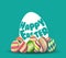 Easter egg hunt background for greeting card, ad, promotion, poster, flier, blog, article.